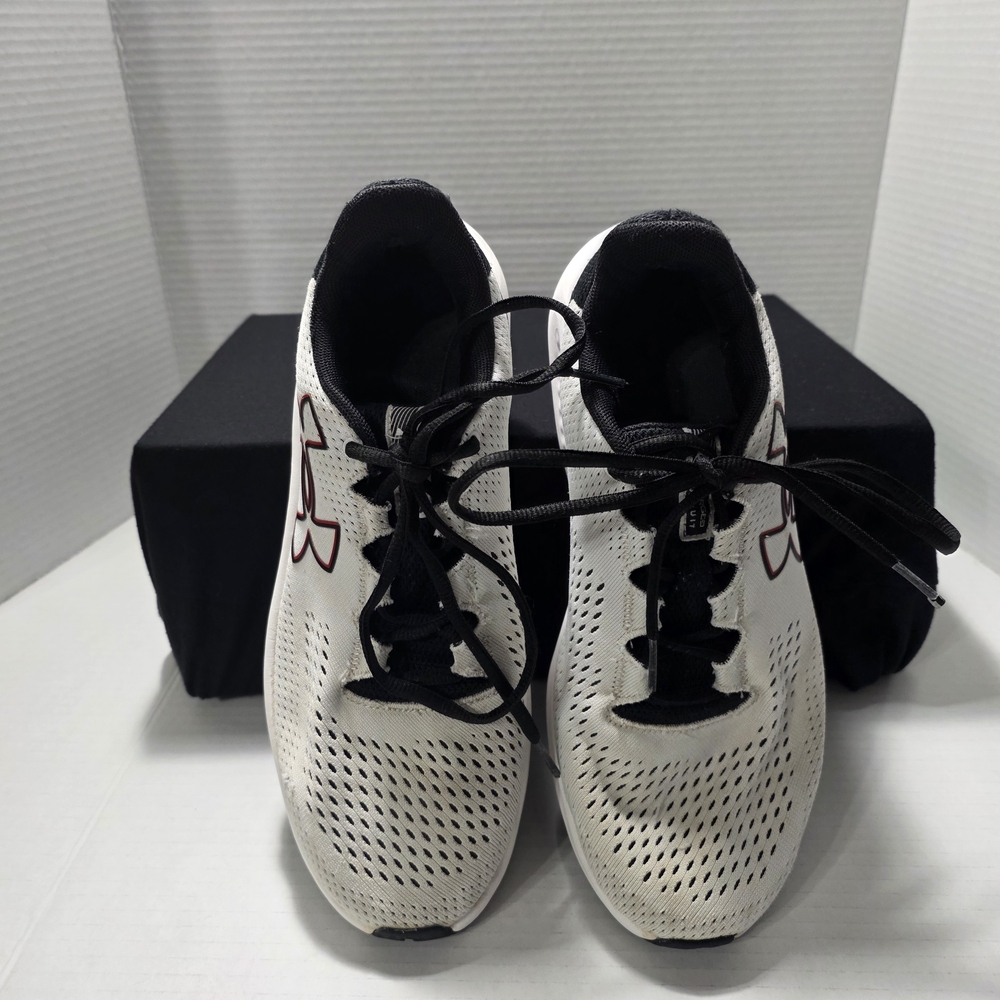 Under Armour Charged Pursuit 3 Big Logo Men Size 8.5 - White and Black GUC